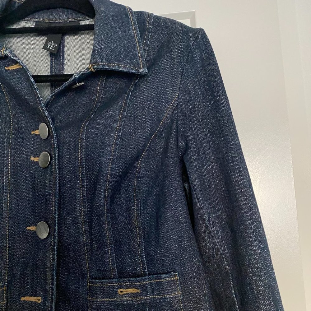 Denim Blue Jacket, INC International Concepts, Large, Blue Denim - Picture 4 of 7